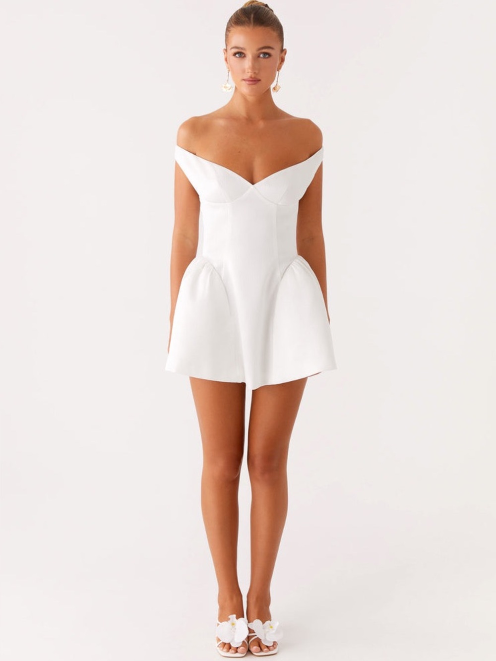 NWT Peppermayo Cavella Mini Dress White Size 8 - Picture 2 of 9